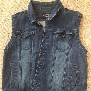 Denim Vest RUDE Hot Topic Brand Size L Unisex